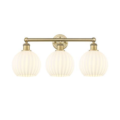 Longshore Tides Bharata 3 - Light Dimmable Vanity Light | Wayfair Copper Bath, Bath Vanity Lighting, Bath Light, Bath Vanity, Bathroom Vanity Lighting, Vanity Light, Bath Vanities, Glass Lighting, Vanity Lighting