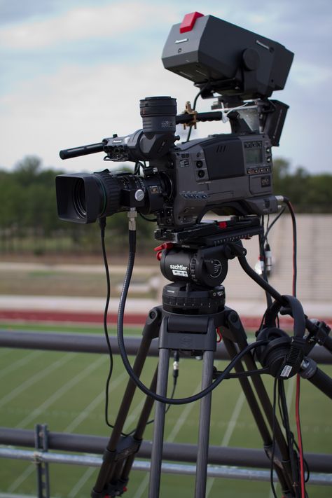 Camera I operated while working on a live broadcast of High School sports in Georgia. Photo by Brian Roberts Cinematography Equipment, Sports Broadcasting, Studio Camera, Leica Photography, Tv Production, Vhs Cassette, Professional Camera, Drifting Cars, Cinema Camera