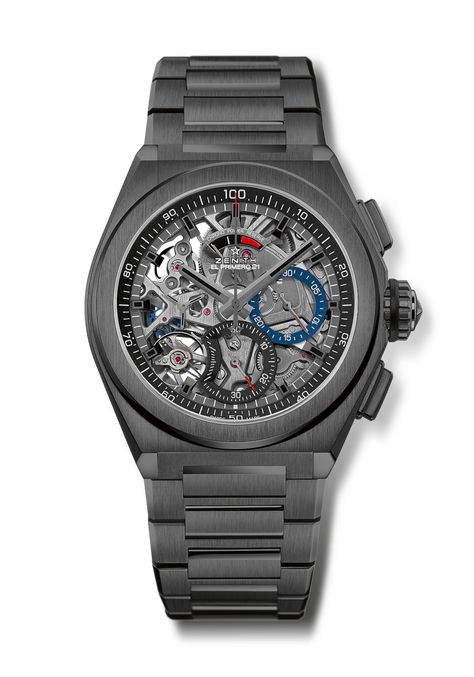 Zenith - DEFY El Primero 21 Black ceramic case and bracelet Zenith Defy, Zenith El Primero, Zenith Watches, Ceramic Watch, Watch Winder, Wooden Watch, Fine Watches, Luxury Watches For Men, Patek Philippe