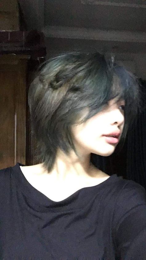 Hair Claim, Shot Hair, Short Hair Tomboy, Short Grunge Hair, Asian Short Hair, Hair Inspiration Short, Shot Hair Styles, Fluffy Hair, Middle Part