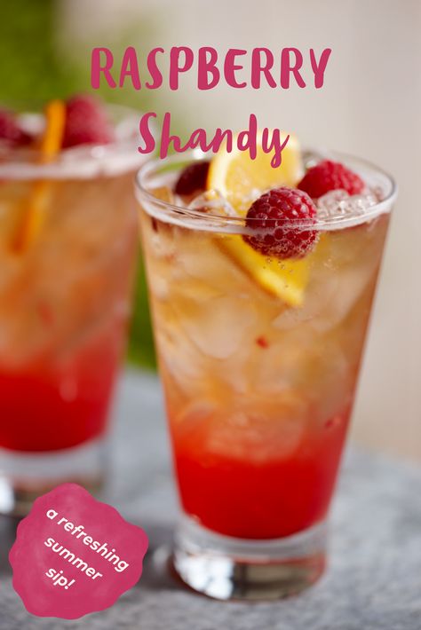 A shandy is a beer and citrus cocktail, usually made with citrus soda or lemonade, ginger beer or ginger ale and mild flavored beer. In Germany it's called a Radler, in France and Italy, a Panache, in Catalan, a Zampu. This recipe makes a pretty pink citrus summer shandy. Dairy Free Cocktails, Martini Recipes Vodka, Citrus Cocktail, Holiday Eggnog, Summer Shandy, Kid Friendly Drinks, Flavored Beer, Citrus Cocktails, Beer Cocktail