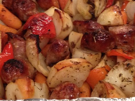 Sunday Casserole, Italian Sausage Casserole, Sausage Casseroles, Dinner Rotation, Todays Menu, Sausage Casserole, Cooked Veggies, Pan Dinners, Recipe Blog