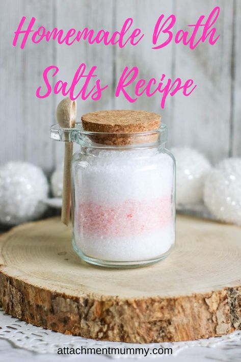 How to Make Homemade Bath Salts for Gifts Bath Salts Diy Recipes, Homemade Bath Salts Recipe, Homemade Bath Salts, Unit Study Ideas, Summer Camp At Home, Camp At Home, Bath Salts Recipe, Teen Crafts, Bath Salts Diy