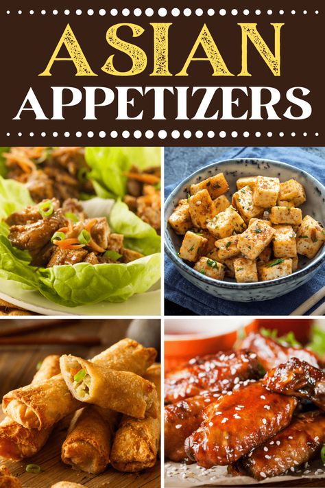 Asian Starter Recipes, Asian Starters Appetizers, Japanese Appetizers Easy, Indonesian Appetizer, Asian Appetizers Easy, Asian Appetizers For Party, Appetizers Easy Recipes, Appetizers Asian, Asian Tapas