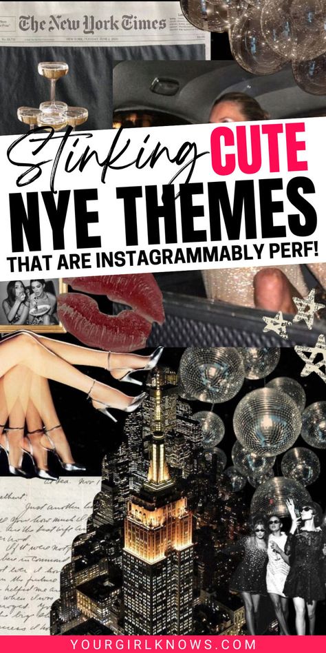 NYE is your chance to kick off January with style and flair, so why settle for anything less?

This year, don’t just have a party; throw an unforgettable bash that your friends will still be talking about when they’re making their next year’s resolutions. And these pretty New year's eve party theme ideas are perfect for that! Sequin New Year Party, Outdoor Nye Party, Pjs And Prosecco Nye Party, New Years Eve Night In, Retro New Years Eve Party, New Year’s Eve Party Theme 2025, Nye Party Ideas At Home, New Year’s Party Theme, New Year’s Eve Theme Party 2024