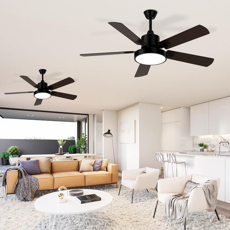 Amazon.com: Obabala Ceiling Fans with Lights and Remote, Outdoor/Indoor Black Fan with Lights for Patio Bedroom Living Room，52 Inch : Tools & Home Improvement Lights For Patio, Ceiling Fans With Lights, Fans With Lights, Outdoor Bedroom, Patio Lighting, Ceiling Fans, Outdoor Indoor, Fan Light, Ceiling Fan With Light