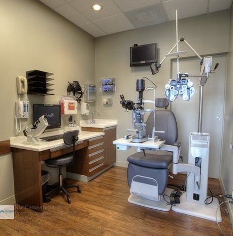 Ophthalmologist, Pediatric Ophthalmologist, Eye Care Center, Ophthalmology Clinic, Corneal Crosslinking, Portland Eye Care Center, Clinic Design, Dream House Decor, Eye Care, Corner Desk, Office Desk, Portland, Dream House, Desk