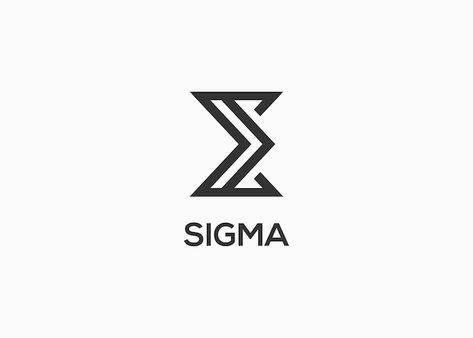 Logo sigma company name logo illustratio... | Premium Vector #Freepik #vector #logo-concept #art-logo #abstract-symbol #shapes-alphabet Sigma Tattoo Men, Sigma Symbol Tattoo, Sigma Male Tattoo Ideas, Sigma Logo Design, Sigma Tattoo Design, Sigma Male Tattoo, Sigma Tattoo, Sigma Logo, Sigma Symbol