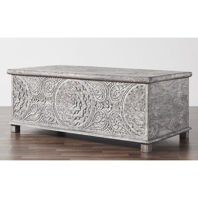 Rustic trunk coffee table