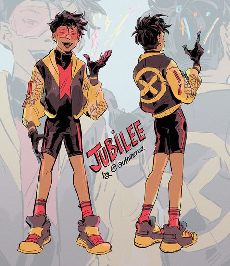 Redesigning Jubilee - ComicsXF Eurythmics Sweet Dreams, Deadpool Y Spiderman, Gambit Marvel, Villain Costumes, X Men Evolution, Looking For Work, Marvel Xmen, Uncanny X-men, Marvel X