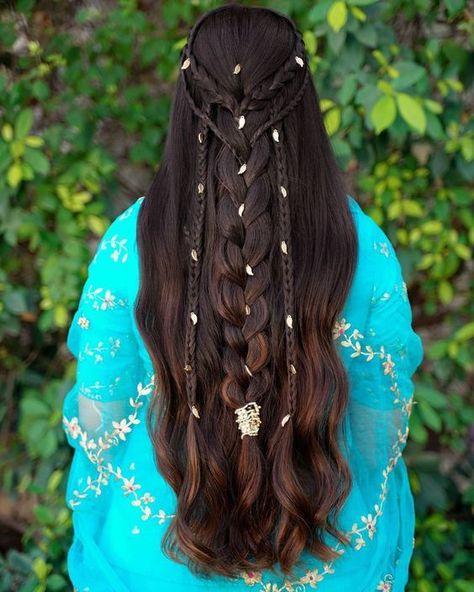 Xl Hair Styles, Wedding Viking Hair, How To Train Your Dragon Hairstyles, Ancient Persian Hairstyles, Elf Braids, Celtic Hair, Medieval Hairstyles, Long Hair Wedding Styles, Fantasy Hair