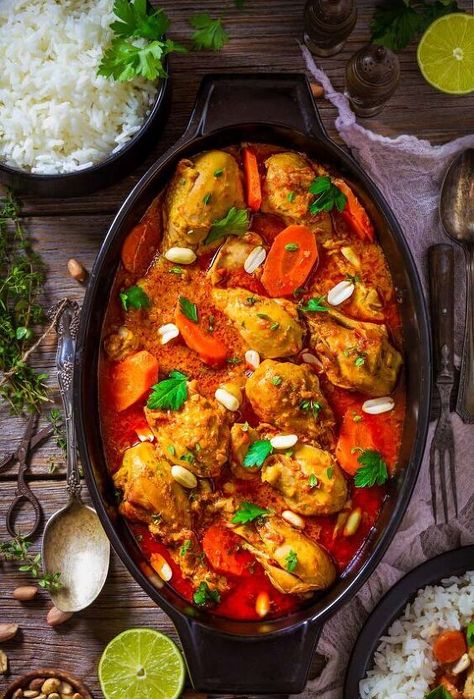 Chicken Legs Stew, Suya Recipe, Ghanaian Recipes, African Chicken, African Stew, Spicy Stew, Winter Stews, Cornish Hen, Keto Soups