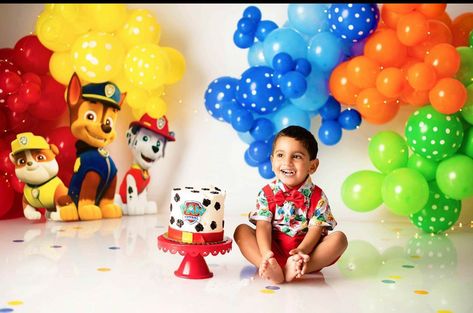 Paw Patrol Photo Shoot Ideas, Paw Patrol Cake Smash, Paw Patrol Smash Cake, Paw Patrol Birthday Ideas, Smash Cake Boy, Paw Patrol Cake, Paw Patrol Birthday Party, Smash The Cake, Paw Patrol Birthday