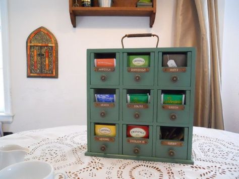 1000+ ideas about Wooden Tea Box on Pinterest | Tea Box, Wooden ... Tee Organisation, Tea Dispenser, Box With Drawers, Tea Box Storage, Wooden Tea Box, Tea Organization, Tea Chest, Tea Diy, Tea Storage