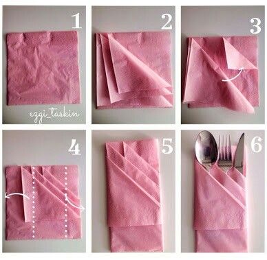 :)) How To Fold Napkins, Napkin Folding Tutorial, Fold Napkins, Fancy Napkin Folding, Paper Napkin Folding, Table Etiquette, Creative Napkins, Christmas Tree Napkins, Dining Etiquette