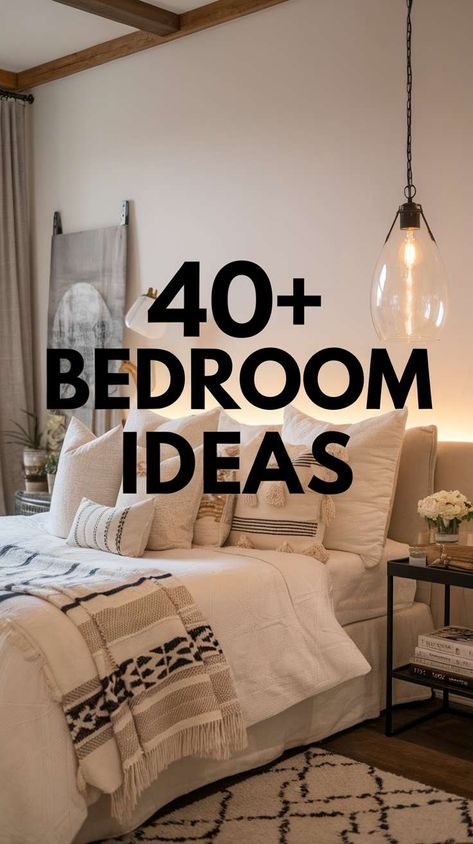 Elevate Your Home with These Modern Farmhouse Bedroom Ideas Small Modern Farmhouse Bedroom, Scandinavian Bedroom Inspiration, Modern Farmhouse Bedroom Furniture, Cozy Farmhouse Bedroom Ideas, Modern Wood Bedroom, Dark Wood Bedroom Furniture, Modern Farmhouse Bedroom Ideas, Modern Rustic Bedrooms, Farmhouse Bedroom Furniture