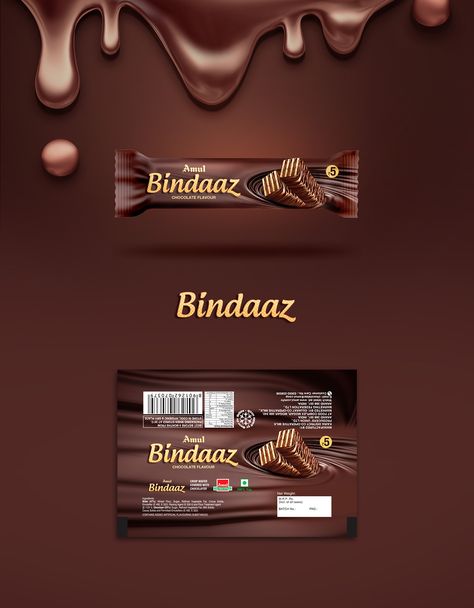 Wafer chocolate packaging on Behance Chocolate Biscuit Packaging Design, Biscuit Packaging Design, Wafer Chocolate, Wrapper Design, Biscuits Packaging, Biscuit Packaging, Bedroom Shades, Chocolate Packaging Design, Labels Design