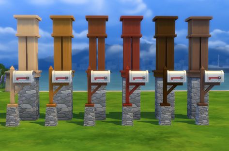 Mod The Sims - Growing Together Mailbox - Seasons Mailbox Recolours (+ Bigwallet version) The Sims 4 Mailbox Cc, Sims 4 Mailbox Cc, Sims 4 Studio, Family Tree Chart, Cc Mods, Wood Columns, Growing Together, The Sims 4 Packs, Sims 4 Expansions