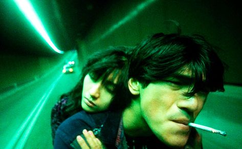 Takeshi Kaneshiro and Michele Reis in “Fallen Angels” (1995). Photo: Block 2 Pictures and Jet Tone Contents Fallen Angel 1995 Filter, Takeshi Kaneshiro Fallen Angels, Fallen Angels Movie, 1995 Aesthetic, Fallen Angels 1995, Best Movie Scenes, Scene Film, Stills From Movies, Story About Love