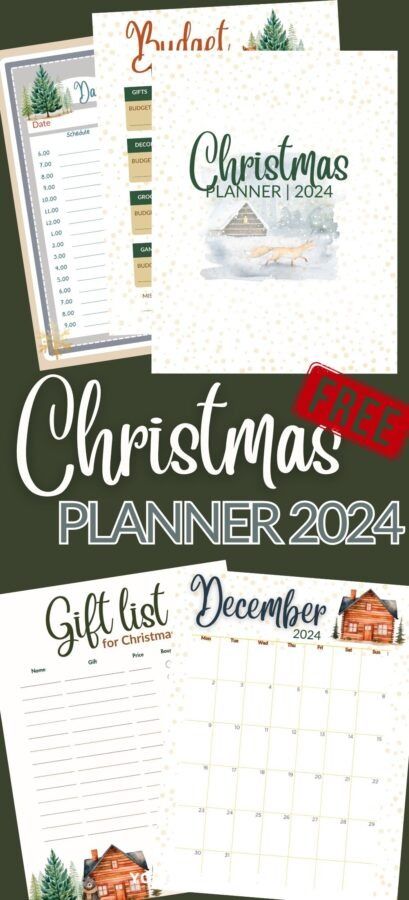 Say Goodbye to Holiday Overwhelm with a  Free Christmas Planner! Christmas Planner Diy, Free Printable Christmas Planner 2024, Planer Printable Free, Christmas Planning Printables Free, Free Christmas Planner Printables, Christmas Planner Ideas, Holiday Planner Printables Free, Christmas Budget Printable, Christmas Dinner Place Cards