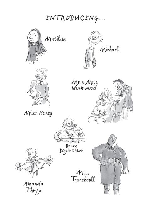 Amanda Thripp, Roald Dahl Matilda, Miss Trunchbull, Roald Dahl Day, Matilda Roald Dahl, Miss Honey, Quentin Blake, School Play, Roald Dahl