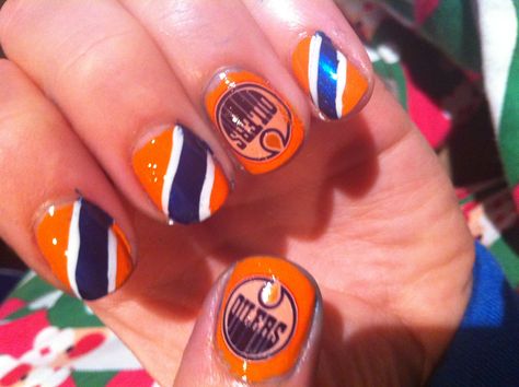 Let's go oilers Oilers Nails, Hockey Nails, Edmonton Oilers Hockey, Oilers Hockey, Racun Shopee, Tough As Nails, Edmonton Alberta, Sports Quotes, Edmonton Oilers