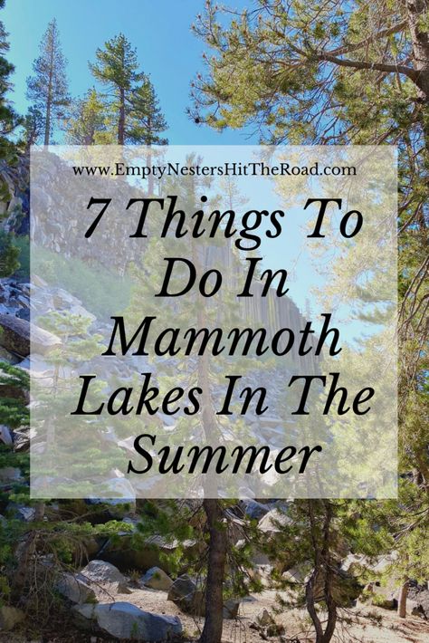 Mammoth Lakes in the summer--7 terrific things to do! Things To Do In Mammoth Lakes, Mammoth Lakes California Summer, Things To Do In Mammoth, Yosemite Summer, Hiking California, Mammoth California, Driving Road, Northern California Travel, California Places To Visit