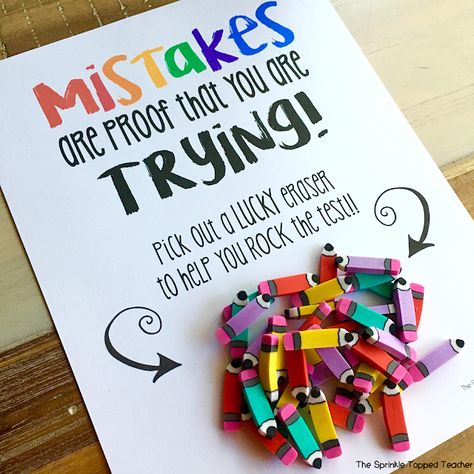 This is one of my favorite FREE motivational quotes for testing! Use this FREE testing treat for students on testing day to keep students motivated! Just print out the free testing quote and provide students with a testing gift of a pencil or eraser! Treats For Students, Testing Treats For Students, Test Prep Motivation, Testing Treats, Testing Encouragement, Testing Quote, Free Motivational Quotes, Testing Motivation, School Testing