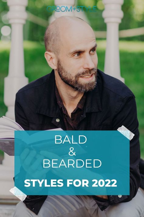 Bald and Bearded Styles Bald Beard, Bald Black Man, Look Work, Scruffy Beard, Stubble Beard, Bald Look, Shaving Your Head, Best Beard Styles, Beard Game