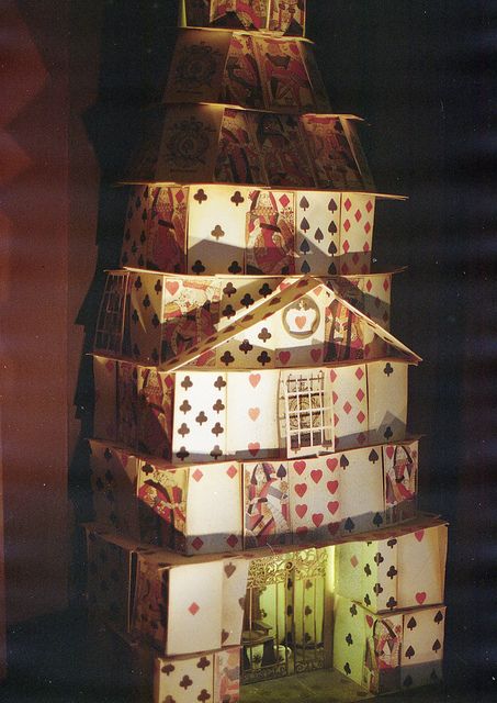 Card palace by MashaMitovich, via Flickr Card House, Diwali Party, Adventures In Wonderland, House Of Cards, Through The Looking Glass, Playing Card, Wire Art, Deck Of Cards, Card Art