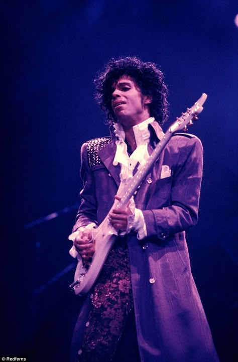 The purple choice, a la Prince (pictured) and the glam rock of David Bowie - both of whom died in 2016 - speaks to rebellion, finding new ways to interpret our lives and surroundings, Pressman said Purple Rain Outfit, Purple Rain Prince, Prince Concert, Rain Outfit, Prince Tribute, The Artist Prince, Rip Prince, Prince Purple Rain, Paisley Park