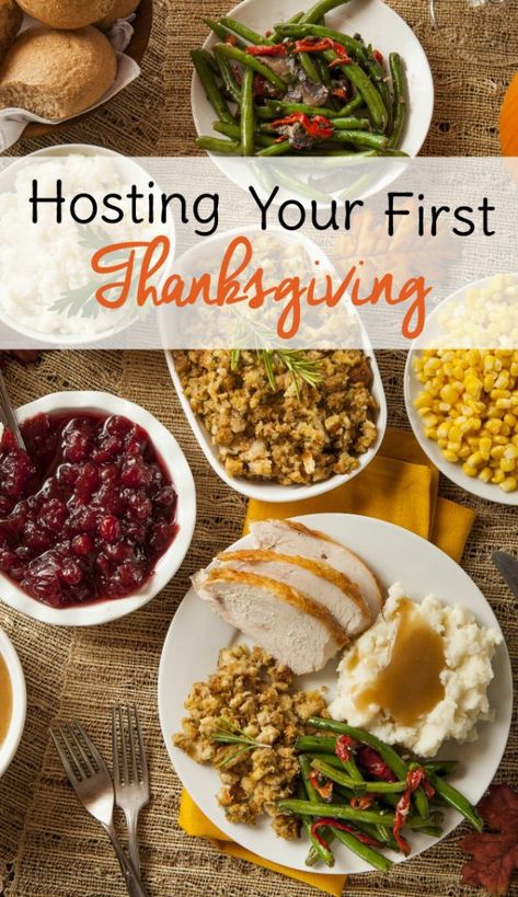 Hosting your first Thanksgiving?  Save these helpful hosting tips to help everything go smoothly on the big day! #thanksgivingprep #thanksgiving #hostingtips Thanksgiving Prep Ahead, Hosting Thanksgiving Dinner, Thanksgiving Prep, Dinner On A Budget, Delicious Thanksgiving, Hosting Thanksgiving, First Thanksgiving, Free Thanksgiving, Thanksgiving Sides