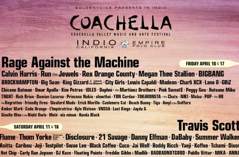 Coachella unveils star-studded lineup for 2020 festival: See the full checklist of performers! - AOL Check more at https://url4ever.com/coachella-unveils-star-studded-lineup-for-2020-festival-see-the-full-list-of-performers-aol/ Coachella 2020, Neon Carnival, Stassi Schroeder, Erika Jayne, Shanina Shaik, Run The Jewels, Coachella Valley Music And Arts Festival, Ashlee Simpson, Rage Against The Machine