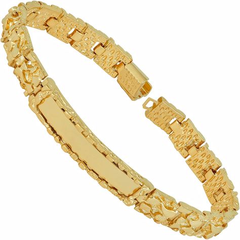 PRICES MAY VARY. Title: LIFETIME JEWELRY Nugget ID Bracelet for Men and Women 24k Real Gold Plated. Product Type: Departments > Men > Jewelry > Bracelets > Identification Lifetime Jewelry, Wrist Chain, Nugget Bracelet, Id Bracelets, Men Jewelry, Bracelet For Men, Velvet Pouch, Gorgeous Bracelet, Mens Jewelry Bracelet