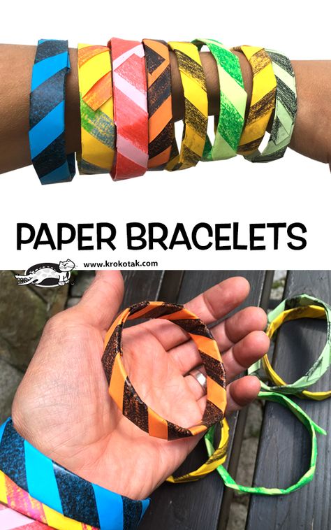 children activities, more than 2000 coloring pages Paper Bracelet For Kids, Paper Bracelets, Afterschool Program, Paper Bracelet, Teacher Board, Bead Crafts Diy, Children Activities, Art Lessons For Kids, Bear Crafts