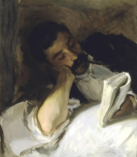 John Sargent, Man Reading, American Impressionism, John Everett Millais, Childe Hassam, John Singer Sargent, Reading A Book, Impressionist Paintings, Classical Art