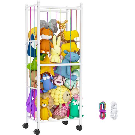 Organize Plush Toys, Plush Animals Storage, Organize Soft Toys, How To Make A Stuffed Animal Zoo Storage, Stuffed Aminal Storage Kids Rooms, Stuffed Animal Holder, Storing Stuffed Animals, Toy Storage Organization, Playroom Organization