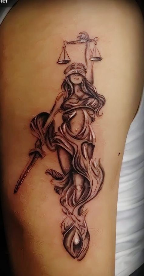 Lawyer Tattoo, Lady Justice Tattoo, Law Tattoo, Armor Of God Tattoo, Justice Tattoo, Be Brave Tattoo, God Tattoo, Mother Nature Tattoos, The Armor Of God