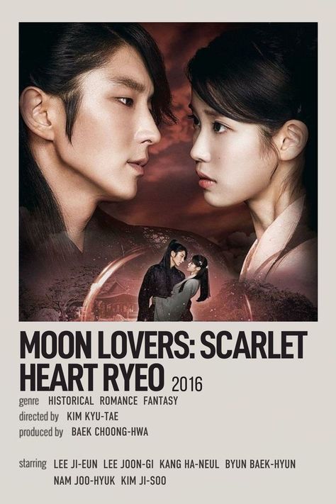 kdrama minimalist polaroid poster by @febraez Moon Lovers Drama Poster, Poster Kdrama, Moon Lovers Drama, Moon Lovers Scarlet Heart Ryeo, Minimalist Polaroid Poster, Romantic Series, Korean Tv Series, Scarlet Heart Ryeo, Movies To Watch Teenagers