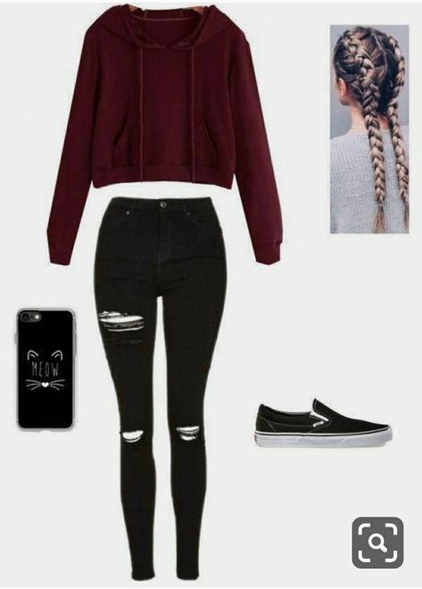 2017 Outfits For School, Gryffindor Clothes, Cute Lazy Outfits, Casual School Outfits, Short Vest, Cute Outfits For School, Causual Outfits, Cute Comfy Outfits, Tween Outfits