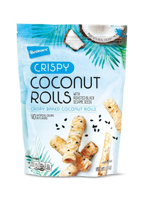 Aldi Finds August 2019 - Boozy Salsas, Churro Maker, Plants | Kitchn Coconut Rolls, Churro Maker, Coconut Roll, Coconut Products, Pretzel Snacks, Aldi Finds, Apple Bourbon, Packaging Snack, Bacon Pizza