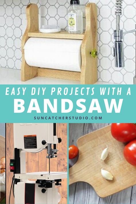 Easy Bandsaw Projects, Diy Wooden Paper Towel Holder, Ban Saw Projects Ideas, Bandsaw Projects Beginner, Bandsaw Projects Templates, Bandsaw Projects Ideas, Scroll Saw Projects To Sell, Band Saw Projects Ideas, Band Saw Projects