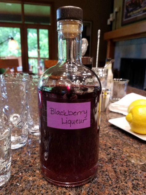 in the simple syrup and stir. You could add up to 8 Blackberry Infused Vodka, Blackberry Wine Recipe, Blackberry Liqueur Recipes, Homemade Liqueur, Homemade Extracts, Homemade Liqueur Recipes, Brandy Recipe, Liqueur Recipes, Diy Alcohol