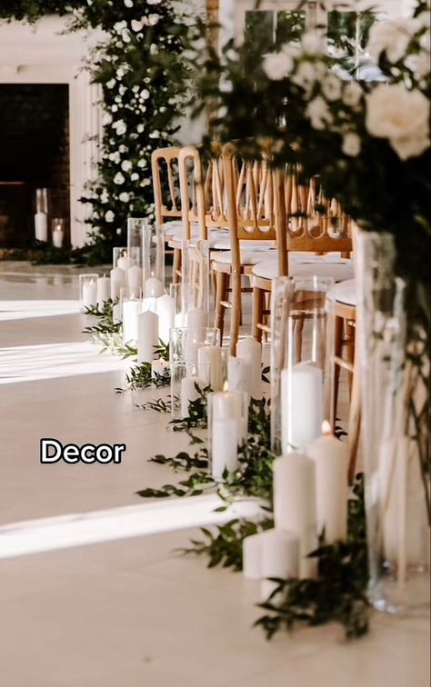 Wedding Aisle Decorations Candles, Wedding Isle Candles, Candle Isle, Wedding Aisle Candles, Aisle Candles, Prince Wedding, Wedding Isles, Winter Wedding Decorations, Wedding Aisle Decorations