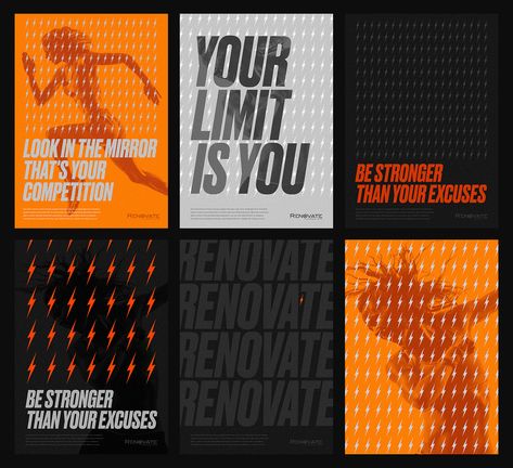 Fitness Studio Branding, Fitness Template Design, Athletic Graphic Design, Sport Branding Design, Sports Branding Design, Fitness Brand Identity, Gym Branding Design, Fitness Graphic Design, Gym Graphic Design