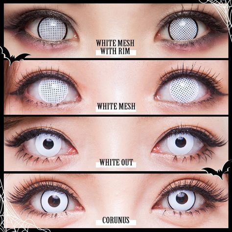 👀🤍Four White Lenses for Zombie Makeup Which one do you like best?👻🎃 💕Use code “IG” to get extra 10% off! 💎💎💎💎💎 😍US warehouse arrival in 3-6 days 💥Buy 2 Get 2 Free；Buy 3 Get 4 Free ；Buy 5 Get 7 Free ✈️Free Shipping On Orders Over $16! 🎈As low as $9.99 ownmakeup #halloweenlife #creativemakeup #facepaint Hazel Name, Lizard Eye, Ghost White, White Lenses, Zombie Makeup, Natural Eyelashes, Dragon Eye, Facepaint, Volume Mascara