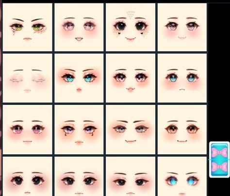 Royal High Faces Codes, Cute Royale High Faces, Royal High Face Ideas, Royals High, Face Ideas, Hair Sketch, Cute Clown, Aesthetic Roblox Royale High Outfits, Clown Faces