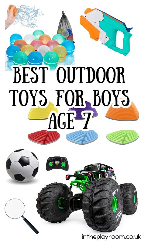 33 Best Outdoor Toys For Boys Age 7 - In The Playroom Outdoor Toys For Boys, Best Outdoor Toys, Outdoor Play Space, Backyard Toys, Bean Bag Toss Game, Bag Toss Game, Summer Toys, Kids Products, Monkey Bars