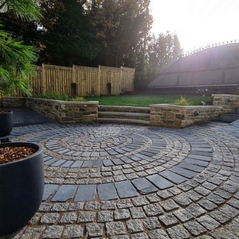 Natural Stone Cobbles for Patios, Driveways and Paths - Natural Paving Cobble Paving, Paving Driveway, Cobblestone Paving, Get The Job, Driveway, Yorkshire, Natural Stone, Natural Stones, Landscaping