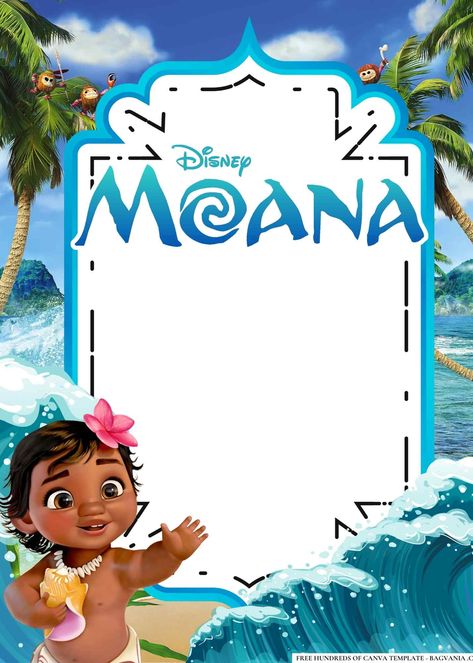 FREE Editable Moana Birthday Invitations Moana Birthday Invitations Free, Dragon Birthday Invitations, Moana Birthday Invitation, Birthday Party Invitations Free, Moana Theme, Frozen Birthday Invitations, Cars Birthday Invitations, Disney Cars Birthday, Moana Birthday Party